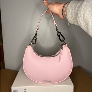 Steve Madden Light Pink Crescent Mini Shoulder Bag